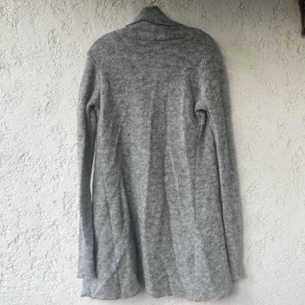 Icelandic Heathered Gray Wool Long Cardigan – new with tags - Picture 2 of 7